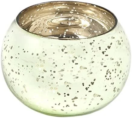 Marke: Insideretail 500842-12LTGRE Mercury Glass Round votives, hellgrün, Set von 12, 6 x 5 x 6 cm — Kerzenlicht Abendessen