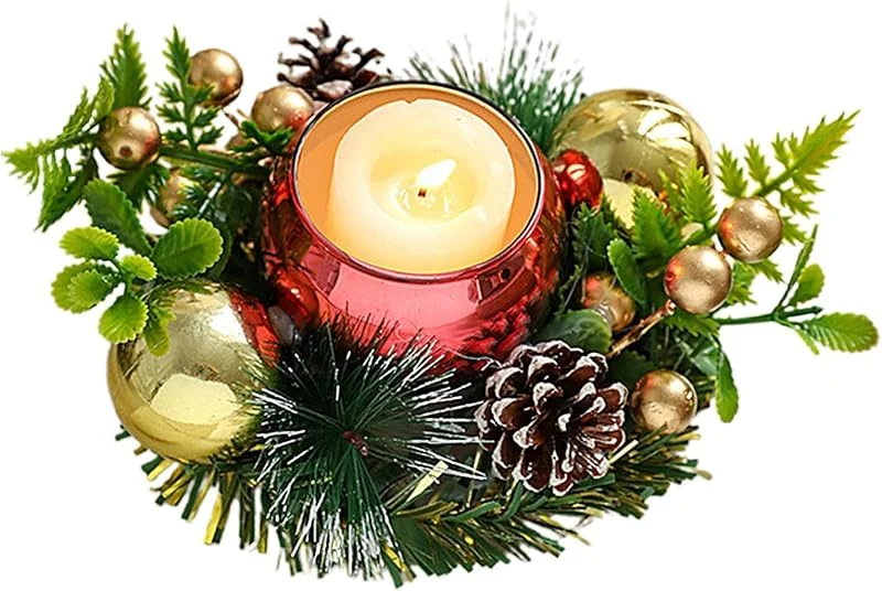 Marke: Jvjggag Weihnachts-Teelichthalter Kranzförmige Tischfiguren — Advent und Tisch