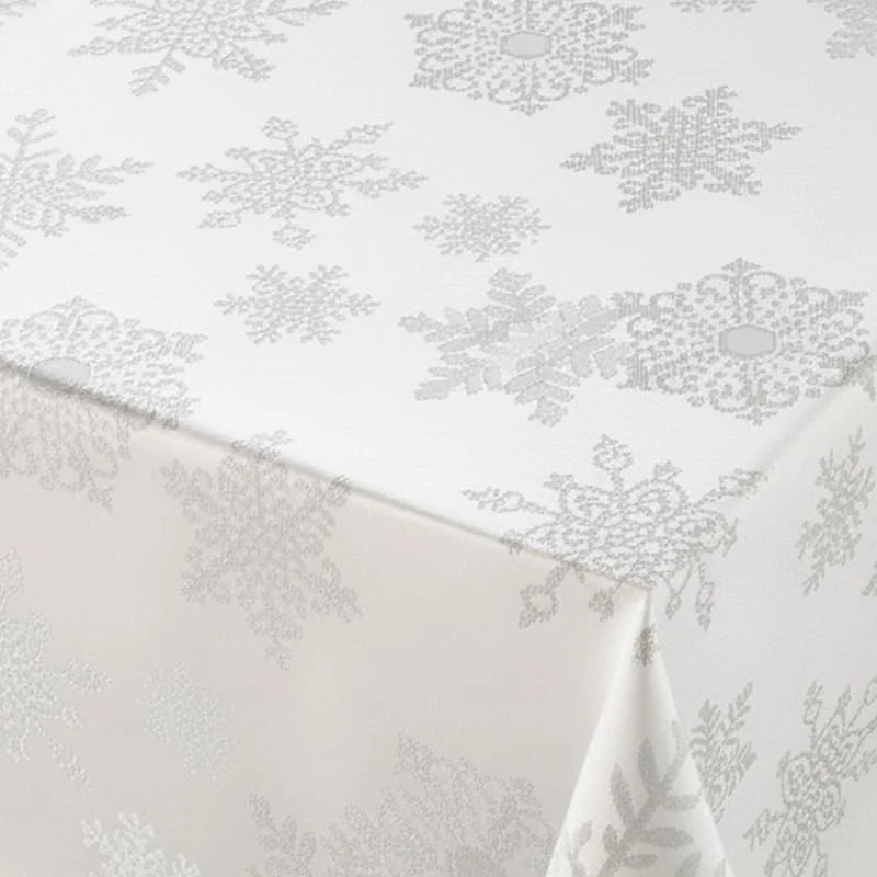 Besuche den BEAUTEX-Store Beautex Lurex Weihnachtstischdecke Eis Weiss 80x80 cm — Küche & Haushalt