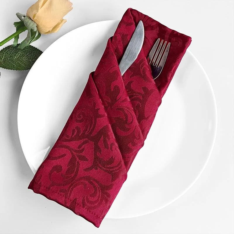 Besuche den Trimming Shop-Store Trimming Shop Servietten für Küche, Esszimmer, 100 % hochwertiges Polyester, gesäumte Kanten, waschbar und wiederverwendbar, für Zuhause, Restaurant, Hochzeit, Weihnachtsfeier, 10 Stück — Küche & Haushalt