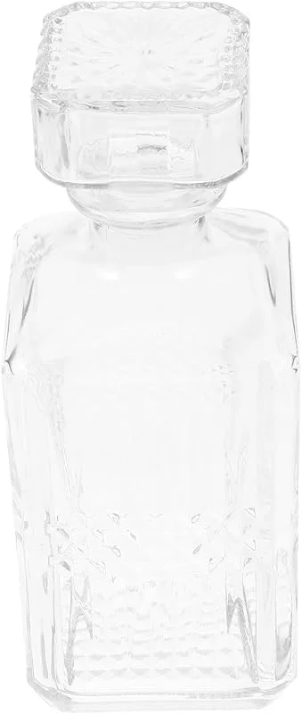Marke: BESTOYARD Glas Weindekanter 1000ml Transparent mit Diamantdesign — Wein und Festtafel