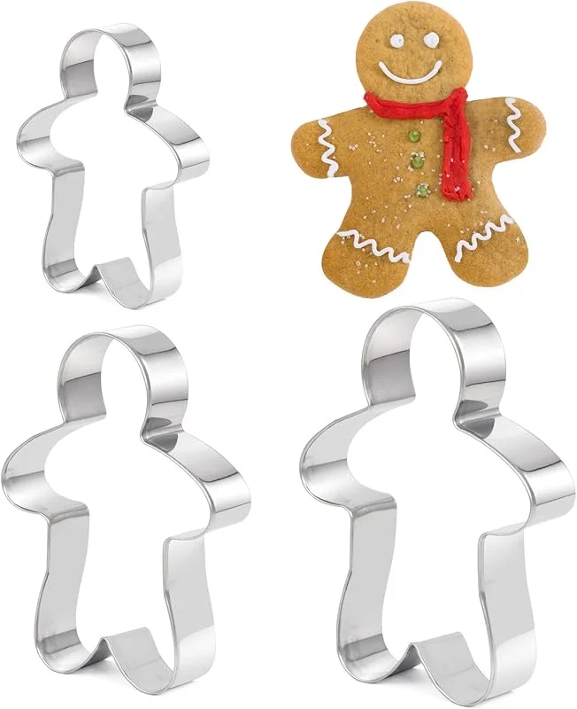 Besuche den TRIXES-Store TRIXES Lebkuchenmann Ausstecher Edelstahl 3er Set — Weihnachtskueche