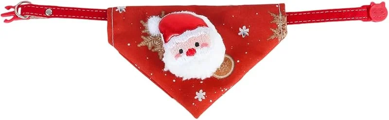 Marke: Generisch Generisch Weihnachts Bandana Halsband für Katze & Hund – Festliche Halstücher mit verstellbarem Gurt im Santa, Schneemann & Rentier Design – Haustier Kostüm Accessoire für Weihnachten & Party — Weihnachtsdeko