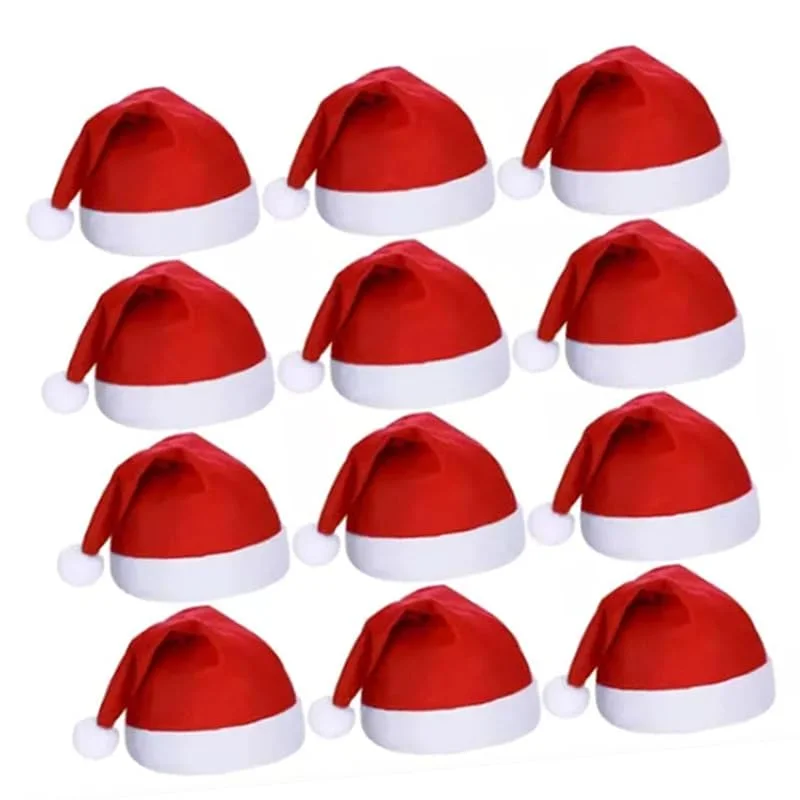 Marke: Mrisata Weihnachtsmannmütze, Weihnachtsmütze, für Erwachsene, Unisex, Bequem, Weihnachtsmütze, Weihnachtsparty-Zubehör, Rot [Weihnachtsparty] — Weihnachtsmode