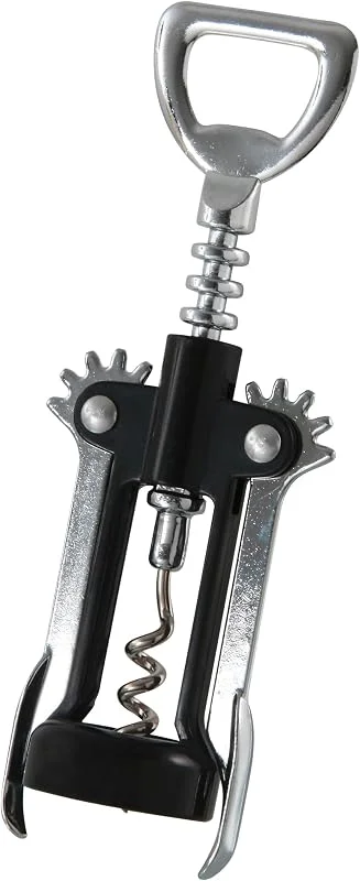Besuche den FMprofessional-Store FMprofessional 21491 Hebelkorkenzieher, Edelstahl, schwarz, 23 x 12 x 4 cm — Wein und Festtafel
