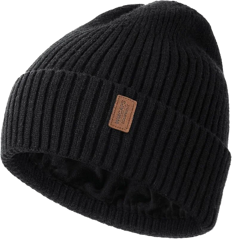 Besuche den Wmcaps-Store Wmcaps Wintermütze für Herren, gefütterte Thermo-Mütze, ideal als Geschenk — Weihnachtsmode