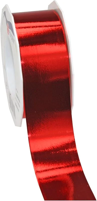 Besuche den PRÄSENT-Store PRÄSENT C.E. Pattberg Mexico Geschenkband metallic rot, 25 m Ringelband zum Einpacken von Geschenken, 40 mm Breite, Zubehör zum Dekorieren & Basteln, Dekoband, Anlass — Geschenkverpackung
