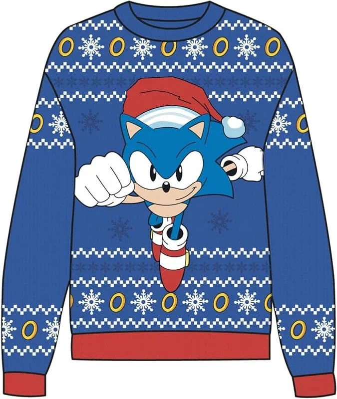 Besuche den CERDÁ LIFE'S LITTLE MOMENTS-Store CERDÁ LIFE'S LITTLE MOMENTS Unisex Kinder Jersey Punto Navideño Sonic Pullover (1er Pack) — Weihnachtsmode