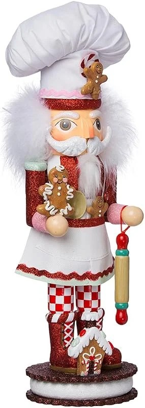 Marke: Kurt S. Adler Kurt S. Adler Lebkuchen-Koch-Nussknacker, 38, 1 cm — Weihnachtsdeko