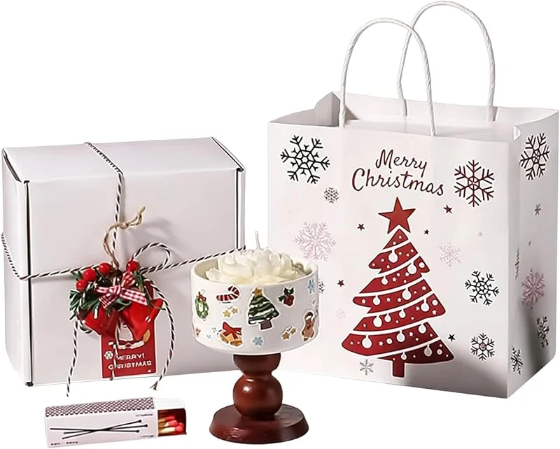 Marke: Generisch Weihnachtsduftkerzen Aus Sojawachs Mit Langer Brenndauer Für Aromatherapie — Kerzenlicht Abendessen