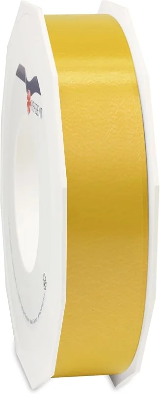 Besuche den Morex Ribbon-Store C.E. PATTBERG Geschenkband gelb, 91 Meter Ringelband 25 mm zum Basteln, Dekorieren & Verpacken von Geschenken zu jedem Anlass — Geschenkverpackung