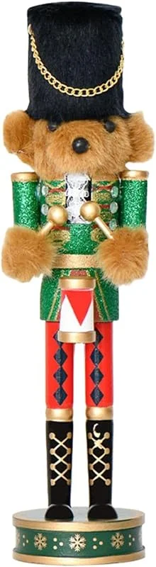 Marke: Generisch Weihnachten Nussknacker 30cm Bär Holz Urlaub Dekoration — Weihnachtsdeko