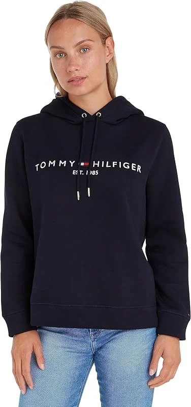 Besuche den Tommy Hilfiger-Store Tommy Hilfiger Damen Hoodie Heritage mit Kapuze — Weihnachtsmode