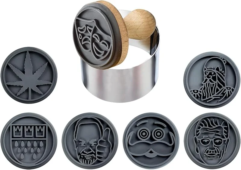 Besuche den Westmark-Store Westmark Keks-Stempel Köln – Keks-Stempel mit 7 verschiedenen Köln-Motiven, Set mit 7 Motiv-Köpfen aus Silikon, einem Holzstempel und einem Ausstechring aus Edelstahl – Ø 6, 5 cm — Weihnachtskueche