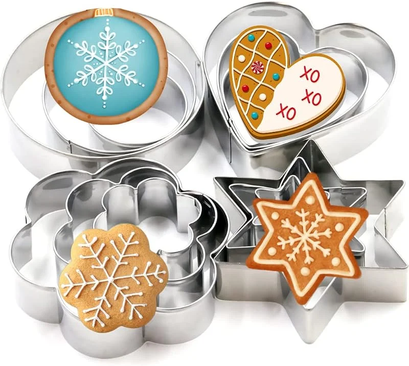 Besuche den TRIXES-Store TRIXES 12-tlg. Edelstahl Weihnachts-Ausstecher Backset — Weihnachtskueche