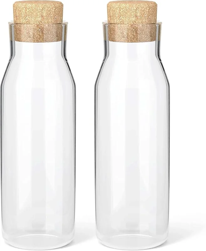 Besuche den HEFTMAN-Store HEFTMAN 2er Set Glaskaraffe 1 Liter — Wein und Festtafel