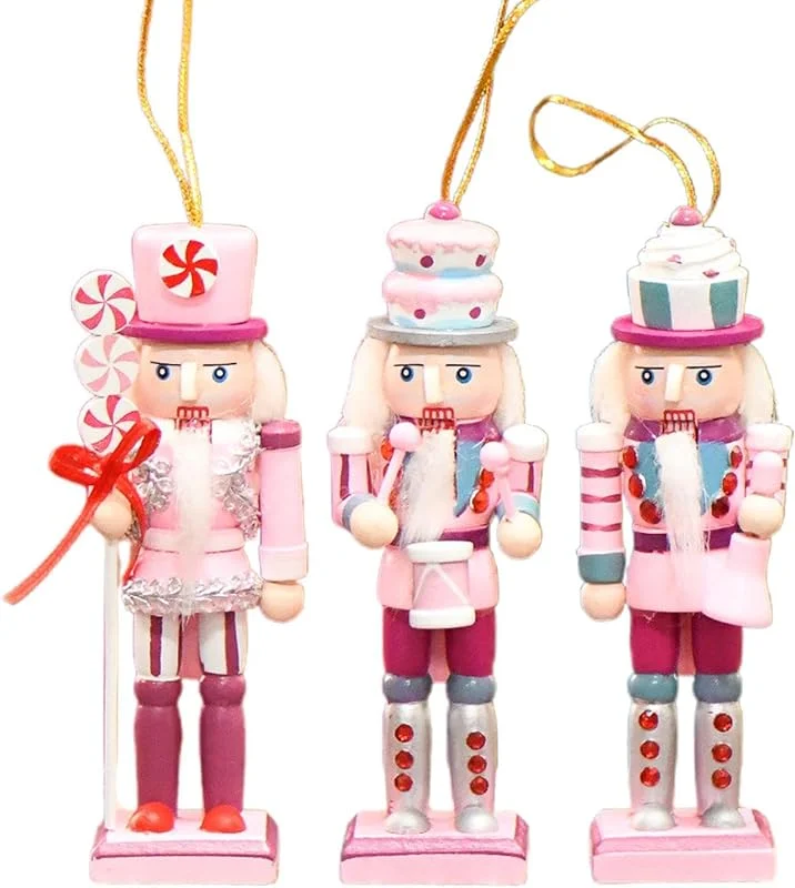 Marke: Generisch Kleine Nussknacker-Figuren Kuchen- und -Design Holzsoldat-Ornament — Weihnachtsdeko