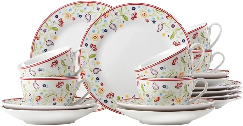 Besuche den Ritzenhoff & Breker-Store Ritzenhoff & Breker Kaffeeservice Doppio Shanti, 18-teilig, Porzellangeschirr — Advent und Tisch