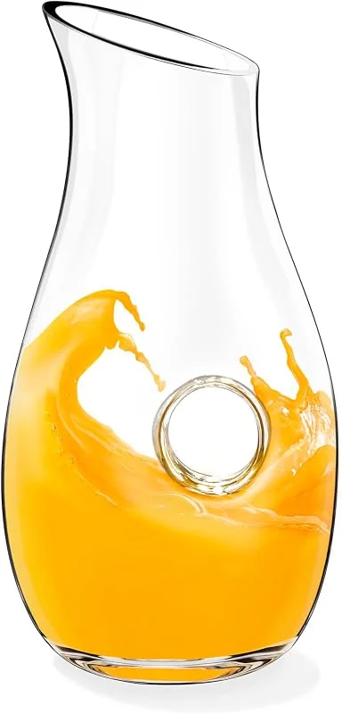 Besuche den Wilmax England-Store Wilmax Glaskrug 1400 ml, Wasserkrug, Glas-karaffe, Wasserkanne, Glaskaraffe, Weinkaraffe, Glaskanne, WasserKaraffe, Teekanne, Geschenkbox, Transparent, 1 Stück — Wein und Festtafel