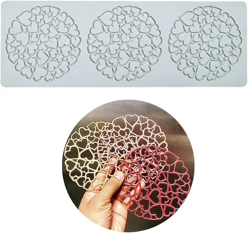 Marke: TUKE Hohlblätter-Silikonformen, Liebesherz, Schokoladenformen, Geometrie, 3D-Silikonform, Schokolade, Süßigkeiten, Blätter, Zuckerhandwerk, Kuchendekoration, Cupcake-Top, (N_Herz_36, 6 x 12, 7 x 0, 3 cm) — Weihnachtskueche