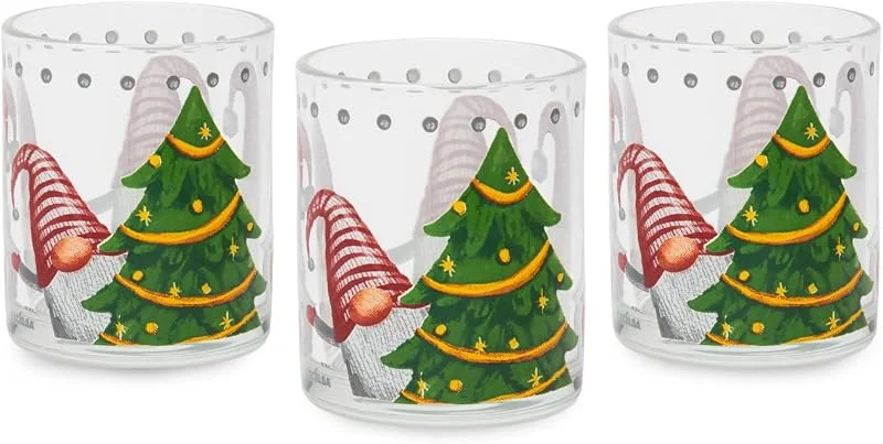Besuche den Excelsa-Store Excelsa Gnomo Friends Set mit 3 Weihnachtsgläsern, Glas, Fassungsvermögen 250 ml. — Advent und Tisch