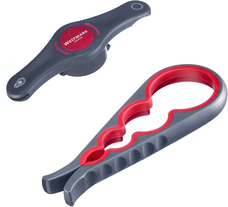 Besuche den Westmark-Store Westmark Set, 2tlg.: 1 Vielzweck-, Deckelöffner + 1 Multi-Öffner, Hochwertiger Kunststoff, Stahl, Moby Dick, Propeller, Anthrazit, Rot, 105122E6 — Küche & Haushalt