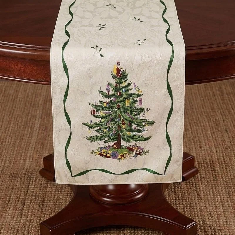 Marke: Spode Spode Küche Weihnachtsbaum-Kollektion, Polyester, 90" x 14" (Set of 1) — Advent und Tisch