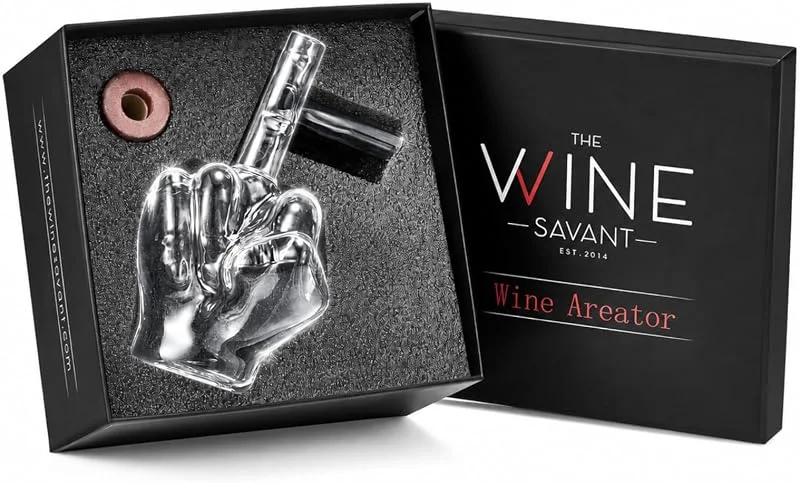 Besuche den The Wine Savant-Store Italienischer Weinbelüfter Ausgießer, Dekanter für Rot- und Weißwein — Wein und Festtafel