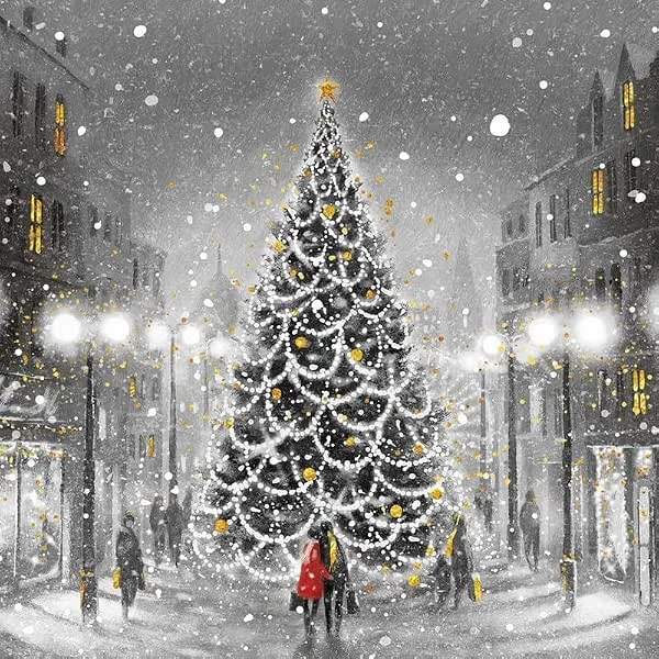 Marke: PPD 20 Servietten Winter Eleganter Wintertag als Tischdeko. Papierservietten mit Motiv. Auch für Decoupage und Serviettentechnik 33x33cm — Advent und Tisch