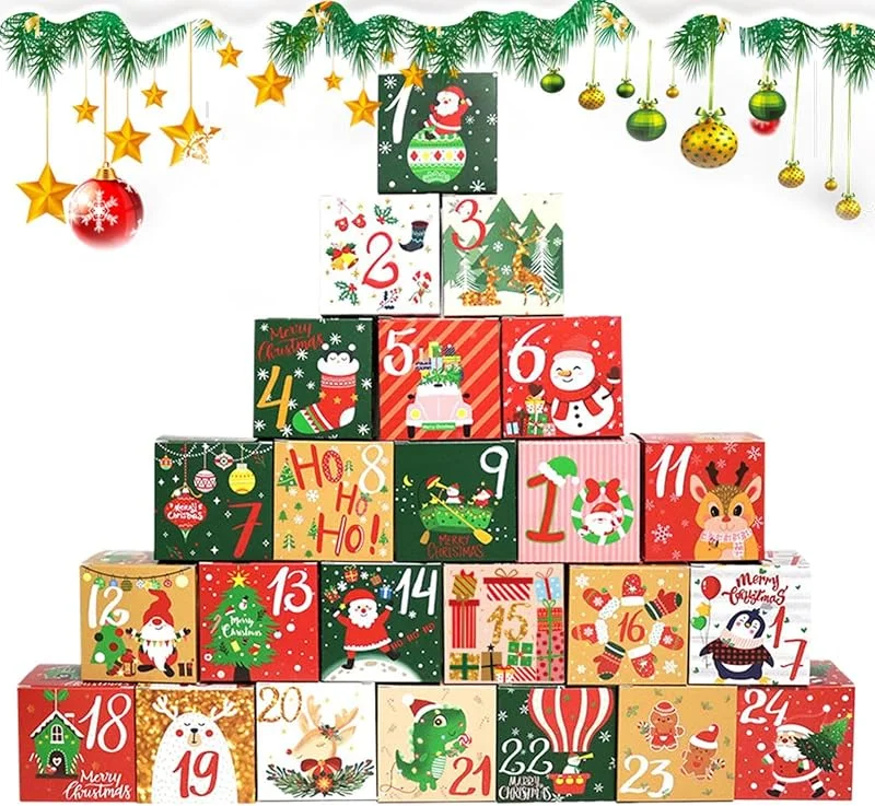 Marke: Générique Weihnachts-Adventskalender-Boxen zum Befüllen — Advent und Tisch
