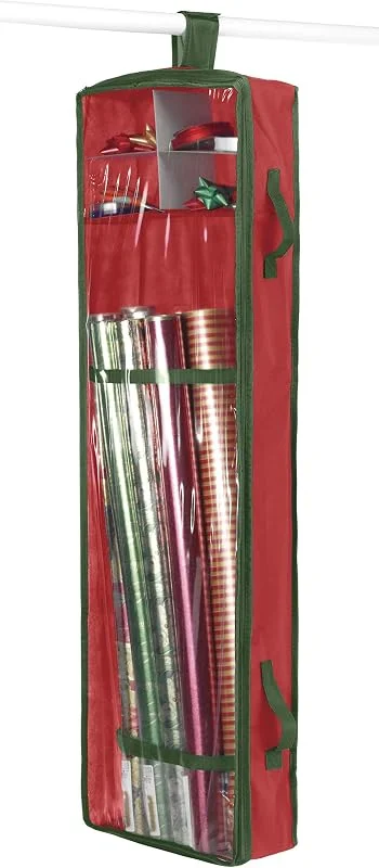Marke: Whitmor Whitmor 6129-5343 Geschenkpapier-Organizer, Acrylbeschichtete Baumwolle, rot, 43 in x 15 in x 5 in — Geschenkverpackung