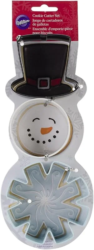 Besuche den Wilton-Store Wilton 3-teilig Weihnachten Schneemann Metall Cookie Cutter Set — Weihnachtskueche