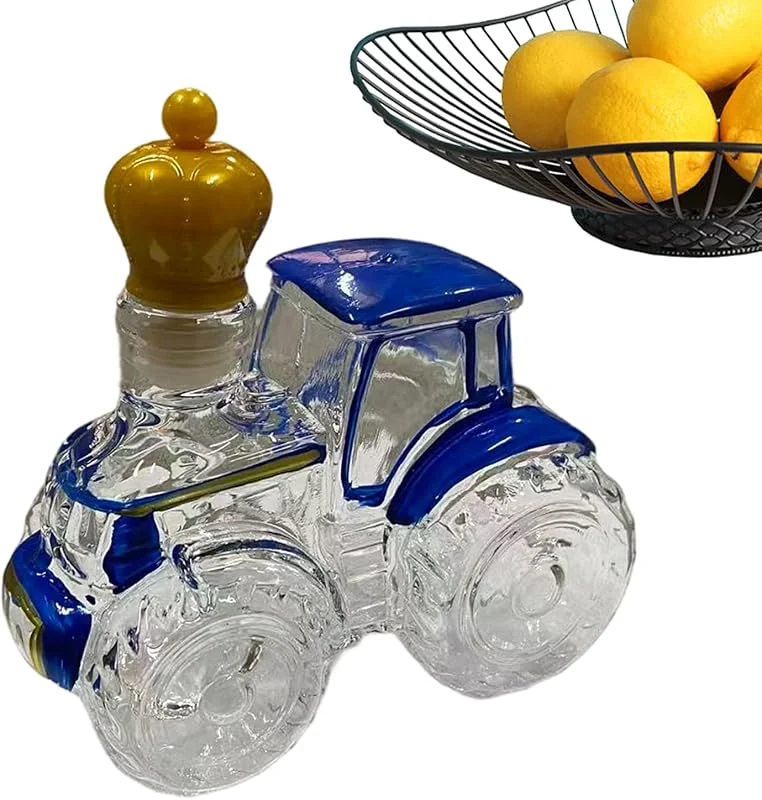 Marke: Générique Leere Alkoholflaschen Traktor — Wein und Festtafel