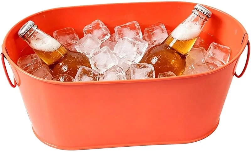 Marke: Generisch Generico Champagnerkühler, Kühler mit Doppelgriffen, Getränkeeimer, für Getränke, Wein, Champagner, Drink, Pool, Bier, Cocktails und für den Bank — Wein und Festtafel
