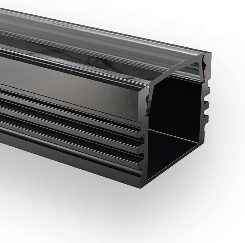 Besuche den INNOVATE-Store INNOVATE 2m LED Schiene - Aluminium Profil - Aluprofil für LED Stripes, Streifen - LED Kanal - ALU Leiste - (Alu Profil schwarz inkl. klarer Abdeckung für LED Stripe, Strip) — Weihnachtsbeleuchtung