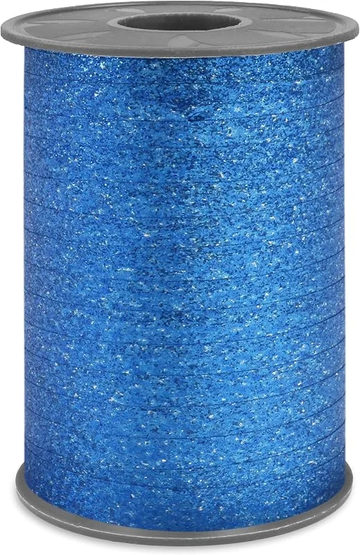 Besuche den PRÄSENT-Store PRÄSENT POLY GLITTER Ringelband blau, 100 m Geschenkband, Schleifenband in 10 mm Breite, edles Dekoband für festliche Anlässe — Geschenkverpackung