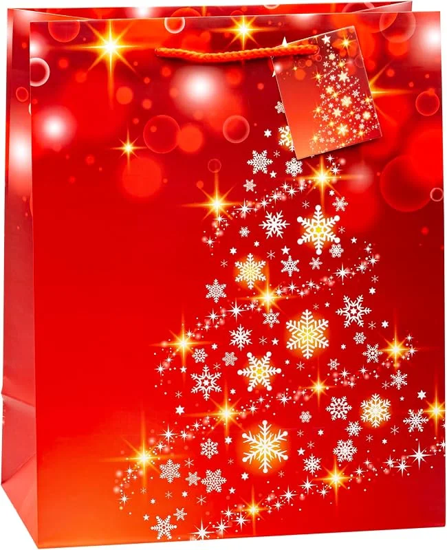 Besuche den TSI-Store TSI Geschenktüten WEIHNACHTEN WEIHNACHTSBAUM, 6er Packung, Größe: Groß (HxBxT 32 x 26 x 13, 5 cm), Art.Nr. 87310-5 — Geschenkverpackung