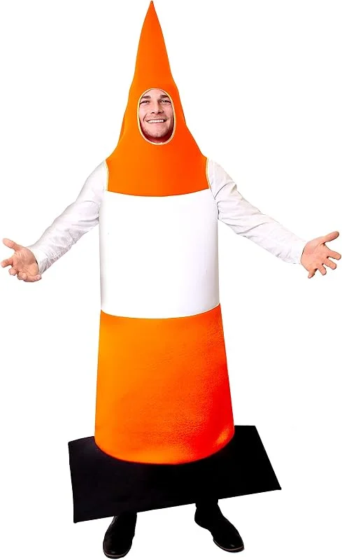 Marke: I LOVE FANCY DRESS I LOVE FANCY DRESS VERKEHRS KEGEL KOSTÜM WARNZEICHEN LEITKEGEL SCHAUMSTOFF = ORANGE WEIß GESTREIFTER ABGRENZUNGS VERKLEIDUNG=VERSCHIEDENEN STÜCKZAHLEN= 1 KOSTÜME — Weihnachtsmode