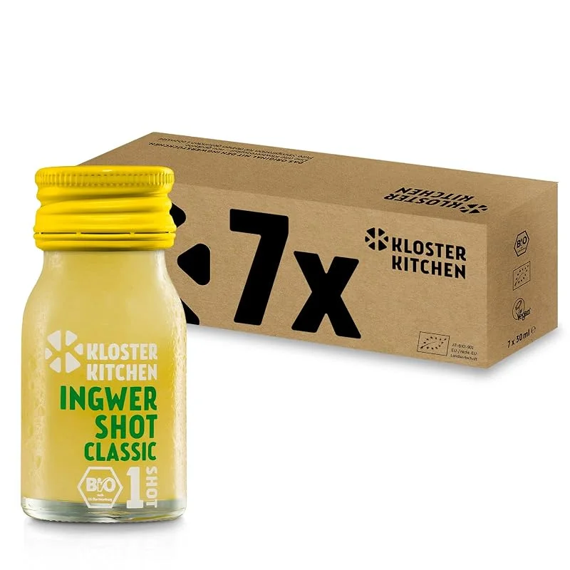 Besuche den Kloster Kitchen-Store Kloster Kitchen Bio Ingwer Shot Classic 1SHOT 7 x 30 ml — Wein und Festtafel