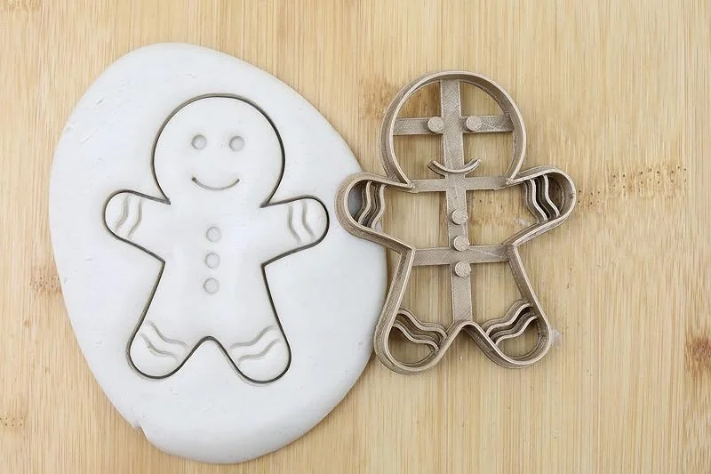 Besuche den my3dbase-Store Gingerman, Lebkuchenmann Cookie Cutter Fondant Keksstempel, Ausstechform Keksausstecher Plätzchen Weihnachten ca. 8cm — Weihnachtskueche