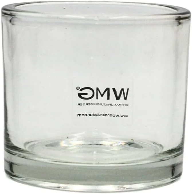Besuche den Dekohelden24-Store Dekohelden24 Windlichtglas, Teelichtglas, klar, transparent aus Glas, schlicht und elegant, Größe: H, Ø ca. 8 x 9 cm — Kerzenlicht Abendessen