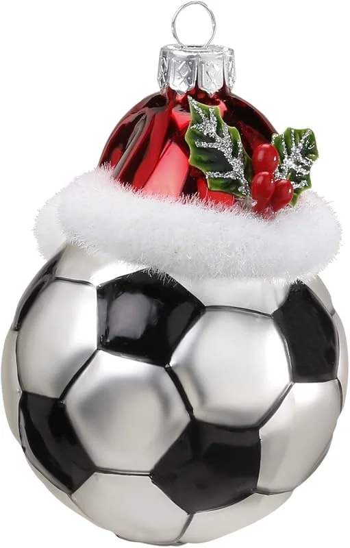 Besuche den Inge-glas-Store Inge-glas Christbaumschmuck Weihnachtskugeln Figuren (Fußbal 9.5cm) — Weihnachtsdeko