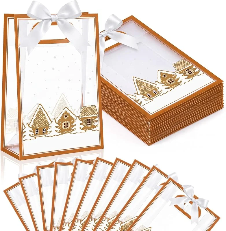 Marke: Shinylin Shinylin 50 x Weihnachts-Geschenktüten mit Griffen — Geschenkverpackung