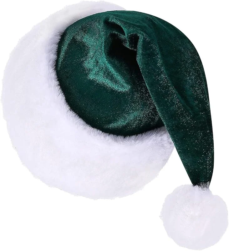 Marke: Generisch Generisch Weihnachtsmütze Nikolausmütze Erwachsene Plüsch Rand Weihnachtsfeier Rote Santa Mütze Nikolaus Warm Dicker Fellrand Weihnachtsmann Mütze Für Herren, Damen — Weihnachtsmode