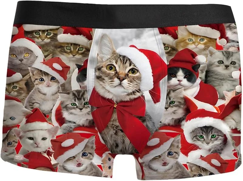 Marke: Generisch Generisch Herren Weihnachten Boxer Shorts Christmas Motiv Boxershorts Lustig Unterwäsche Männergeschenke Weihnachtsmann Kostüm Nikolaus Geschenk Für Männer Herren Slips Boxershorts Weihnachten — Weihnachtsmode
