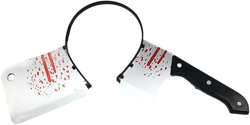 Marke: Luxylei Halloween-Horror-Stirnband, Simulationsmesser, Axt, Schere, Cosplay-kopfaccessoires, Horror-Requisiten, Kostümparty-haarreif Für Halloween, Karneval, Maskerade — Weihnachtsmode