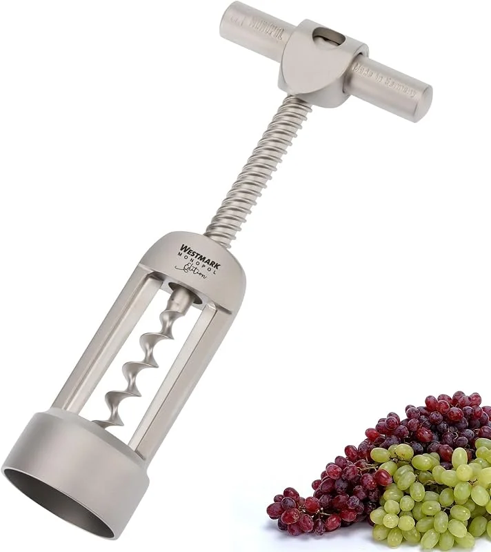 Besuche den Westmark-Store Westmark Glockenkorkenzieher mit Korkabstreifer, Monopol Edition, Stahl, Zink-Druckguss, Barolo, Edelmattiert, 62603380 — Wein und Festtafel