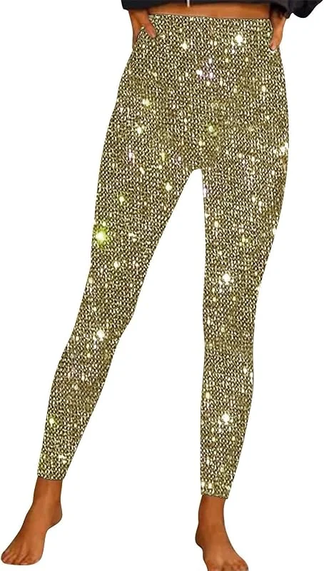 Marke: Generisch Leggings Für Damen Baumwolle Bunt Thermoleggings Winter Yogahose High Waist Freizeithose Warme Jogginghose Bedruckte Winterleggings Superweich Thermo-Leggings Winterhose Outdoor Sportleggins — Weihnachtsmode