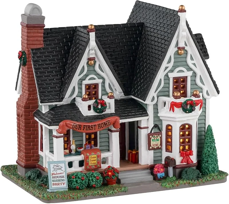 Marke: Lemax Lemax 35040 Caddington Village Lighted Building: House Warming — Weihnachtsdeko