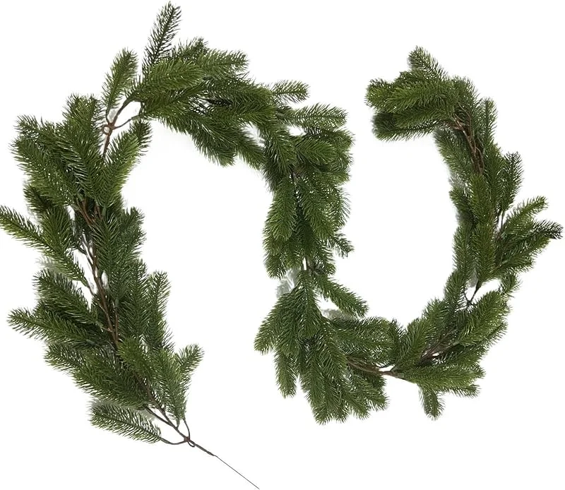 Marke: Generisch Künstliche Weihnachtsgirlanden, fühlt sich echt an, realistisches — Weihnachtsdeko
